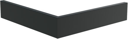 Keerwand aluminium buitenhoek 100x100x20cm.