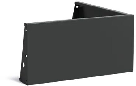 Keerwand aluminium buitenhoek 100x100x50cm.