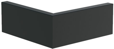 Keerwand aluminium buitenhoek 50x50x20cm.