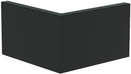 Keerwand aluminium buitenhoek 50x50x30cm.