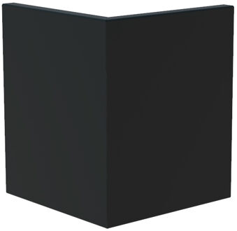 Keerwand aluminium buitenhoek 50x50x60cm.