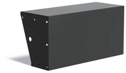 Keerwand aluminium recht 100x40x50cm. brede bovenrand