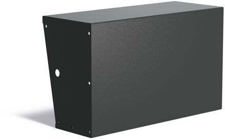 Keerwand aluminium recht 100x40x60cm. brede bovenrand