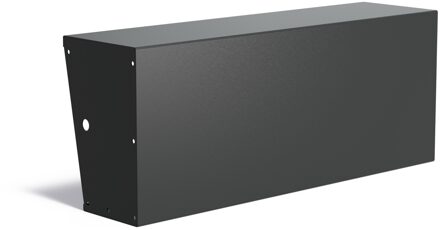 Keerwand aluminium recht 150x40x60cm. brede bovenrand