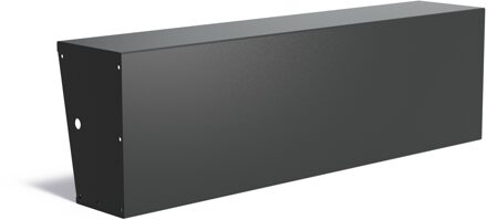 Keerwand aluminium recht 200x40x60cm. brede bovenrand