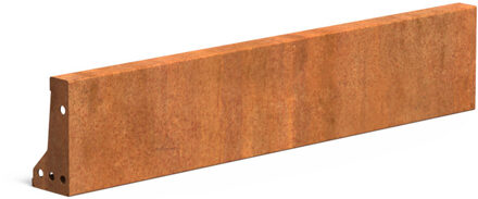 Keerwand cortenstaal 100 x 20 cm recht