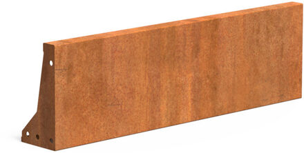Keerwand cortenstaal 100 x 30 cm recht