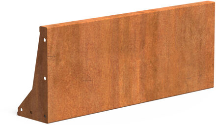 Keerwand cortenstaal 100 x 40 cm recht