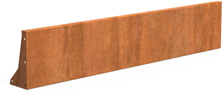 Keerwand cortenstaal 200 x 40 cm recht