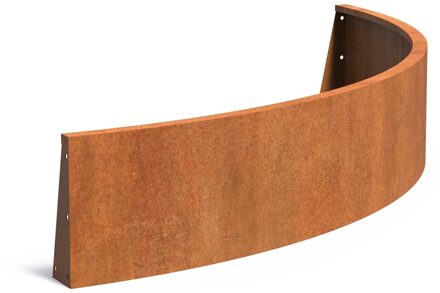 Keerwand cortenstaal buitenbocht 200x200x40cm.