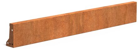 Keerwand cortenstaal recht 150x20cm.