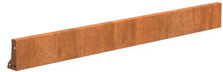 Keerwand cortenstaal recht 200x20cm.