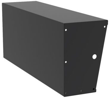 Keerwand + zitrand aluminium 150 x 60 cm recht