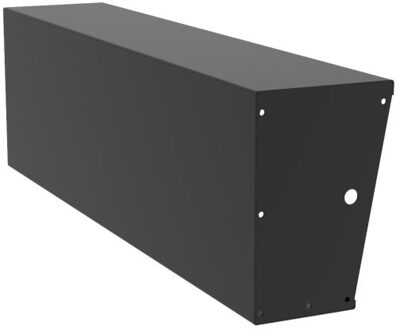 Keerwand + zitrand aluminium 200 x 60 cm recht