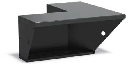 Keerwand + zitrand aluminium 50 x 50 x 40 cm binnenhoek