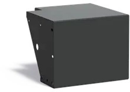 Keerwand + zitrand aluminium 50 x 50 x 40 cm buitenhoek