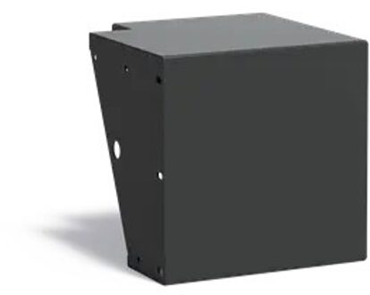 Keerwand + zitrand aluminium 50 x 50 x 50 cm buitenhoek