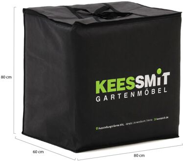 Kees Smit Kussentas voor tuinkussens 80x80x60cm - DE - Laagste prijsgarantie! Zwart