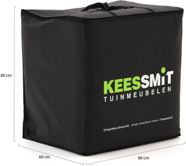 Kees Smit Kussentas voor tuinkussens 80x80x60cm - NL - Laagste prijsgarantie! Zwart