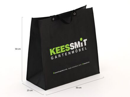 Kees Smit Shopper 50x50x25cm - DE - Laagste prijsgarantie! Zwart