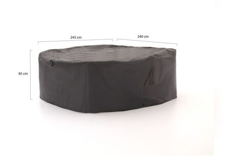 Kees Smit Tuinmeubelhoes diningset 245x240x85cm - Laagste prijsgarantie! Grijs