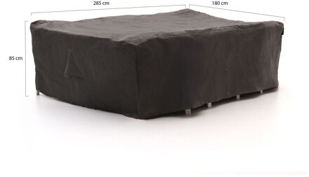 Kees Smit Tuinmeubelhoes diningset 285x180x85cm - Laagste prijsgarantie! Grijs