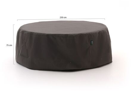 Kees Smit Tuinmeubelhoes diningset ø 230 (h: 75cm) - Laagste prijsgarantie! Grijs