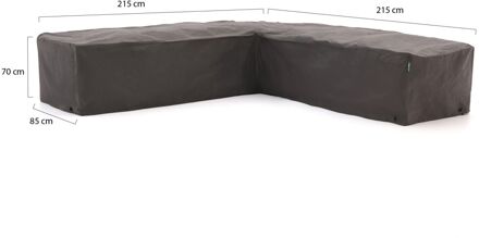Kees Smit Tuinmeubelhoes hoek loungeset 215x85/215x85x70cm - Laagste prijsgarantie! Grijs