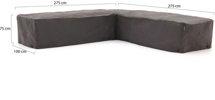 Kees Smit Tuinmeubelhoes hoek loungeset 275x100/275x100x75cm - Laagste prijsgarantie! Grijs