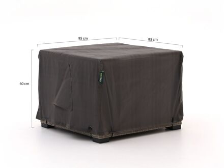 Kees Smit Tuinmeubelhoes lounge tuinstoel 95x95x60cm - Laagste prijsgarantie! Grijs