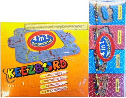 Keezbord 4-in-1 Ombouwset Kunststof (Inclusief Spelkaarten)