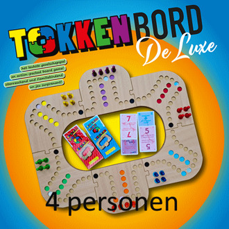 Keezbord Tokken Bord - De Luxe - 4 personen
