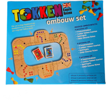 Keezbord Tokken Ombouwset Hout - 4 tot 6 personen