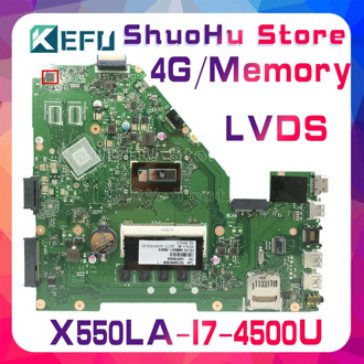 KEFU For ASUS X550LA X550LD X550LC Y581L A550L R510L Y583L I7 laptop motherboard tested 100% work original mainboard