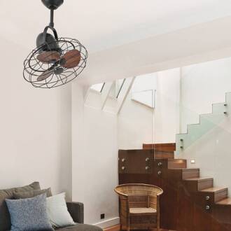 Keiki ventilator, wand en Deck, AC, donkerbruin donkerbruin, zwart