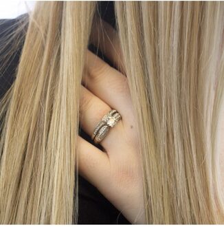 Keizerin Ring - Oostenrijks Kristal Wit Zilver