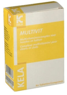 Kela Multivit Vitaminetabletten hond en kat 60 Tabletten