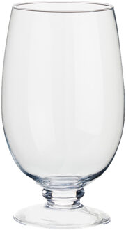 Kelkvaas/bloemenvaas van glas 18 x 30 cm - Vazen Transparant