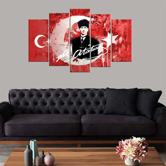 Kemal Ataturk 5 Piece Mdf Table