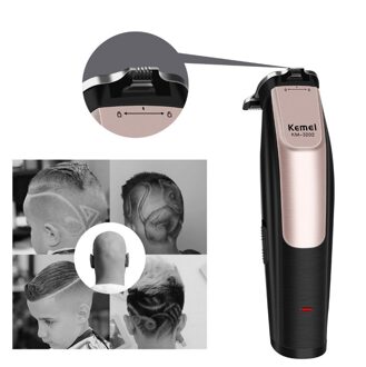Kemei 0 Mm Kaalhoofdige Tondeuse Elektrische Tondeuse Oplaadbare Razor Cordless Verstelbare Mannen Haar Snijder Baard Kapper 34