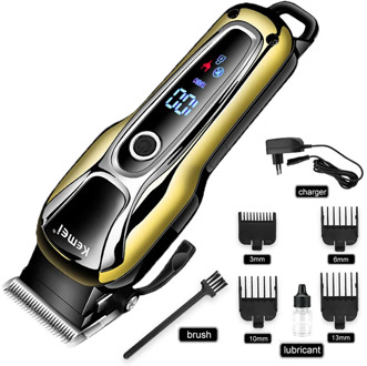 Kemei 1990 Electric Hair Clipper Professional Barber Set Rechargeable Hair Trimmer Hair Cutting Shaving Machine Beard Trimmer