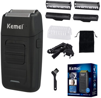 Kemei 3D Elektrische Scheerapparaat Mannen Scheerapparaat Oplaadbare Drijvende Baard Scheerapparaat Tondeuse Gezichtsverzorging Scheren Machine KM-1102D1