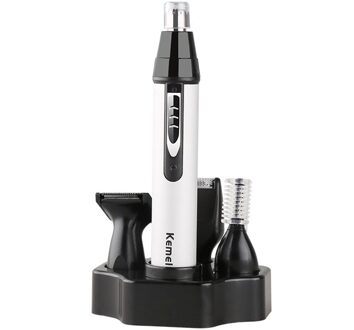 Kemei 4 in 1 Mode Oplaadbare Neus Baard Oor Wenkbrauw Trimmer Elektrische Scheerapparaat Veilig Face Care Razor Clipper voor Mannen