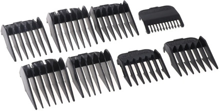 Kemei 8Pcs Universal Hair Clipper Limit Comb Guide Attachment Size Barber Replacement