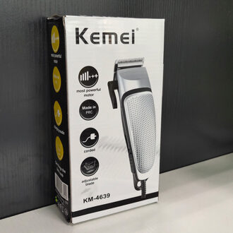 Kemei Elektrische Clipper Mannen Tondeuse Professionele Trimmer Huishoudelijke Lage Noise Baard Machine Persoonlijke Verzorging Haircut Gereedschap 45D met doos
