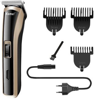 Kemei Haar Trimmer Eu Plug Tondeuse Kit Draadloze Haar Snijmachine Krachtige Baard Trimmer Professionele Kapsel Styling
