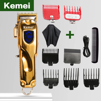 Kemei hair clipper trimmer cordless Hair cutter barber professional hair clipper rechargeable cordless LCD display beard trimmer