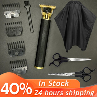 Kemei Hair Trimmer Electric Hair Clipper Rechargeable 0mm t-blade men Barber Hair Cutting baldheaded beard trimmer clipper 4