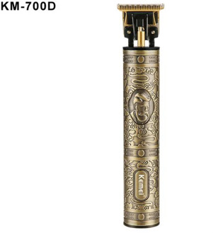 kemei hair trimmer KM-700D USB rechargeable hair clipper haircut machine oilhead clipper hair carving white T type trimmer