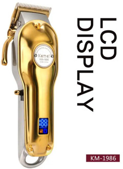 KEMEI KM-1986 Hair Clipper 8W All Metal Electric Hair Trimmer EU Plug Charging Beard Trimmer Professional Hair Cutting